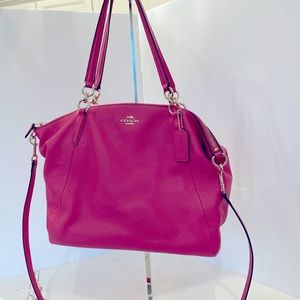 Coach Pink Magenta Crossbody/Satchel Handbag EUC